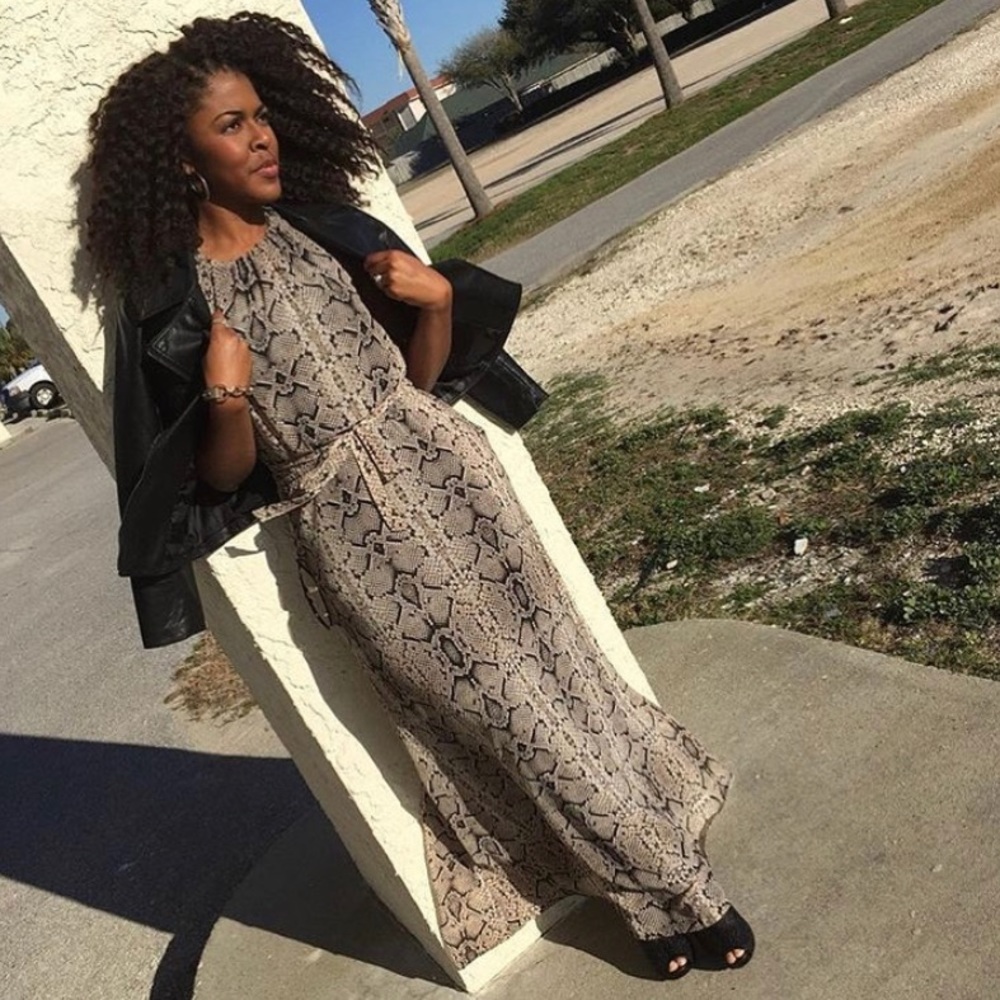 Jessica Simpson Halter top, maxi dress